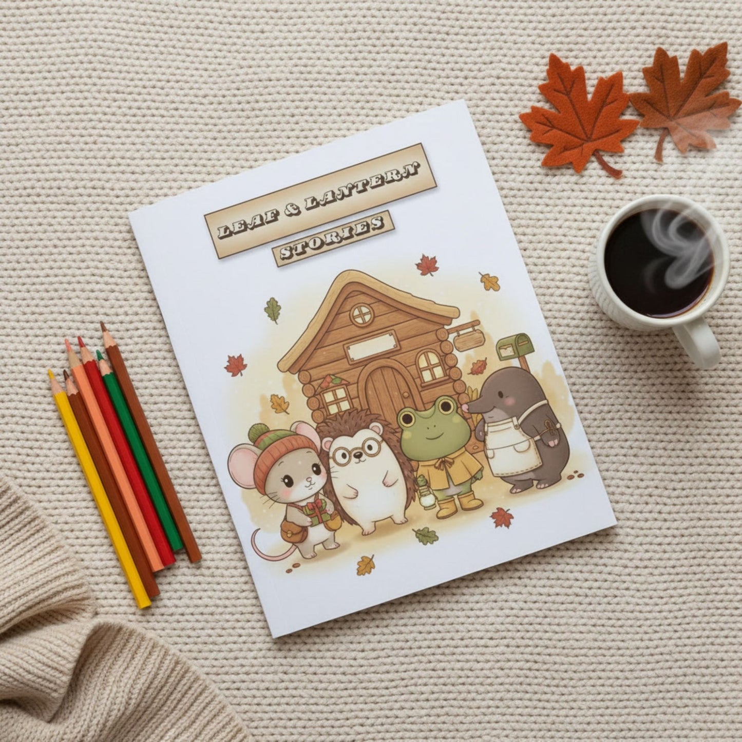 Leaf & Lantern Stories — Autumn Coloring Book