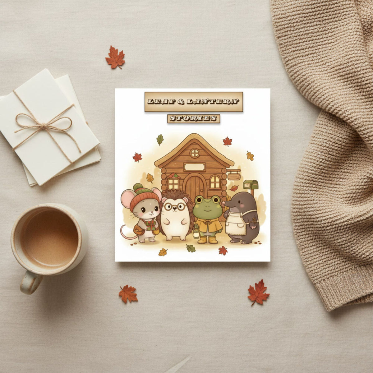 Leaf & Lantern Stories — Autumn Coloring Book